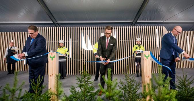 Metsä Groupin Kemin biotuotetehdas vihittiin käyttöön