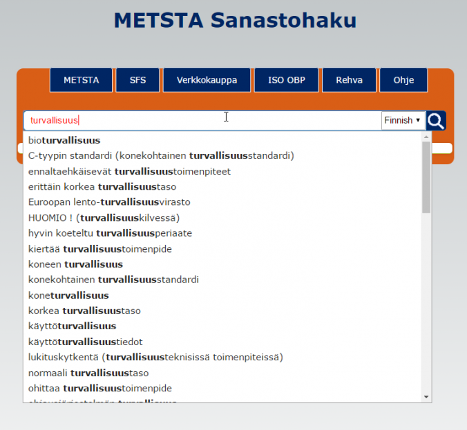 METSTAn sivuilta löytyy uutta teknologiasanastoa suomeksi