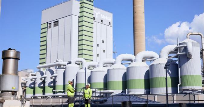 Metsä Group testaa hiilidioksidin talteenottoa