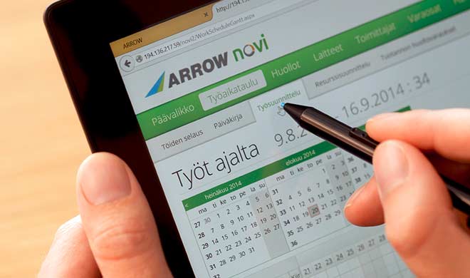 ARROW Novi on web-pohjainen kunnossapitojärjestelmä teollisuudelle.